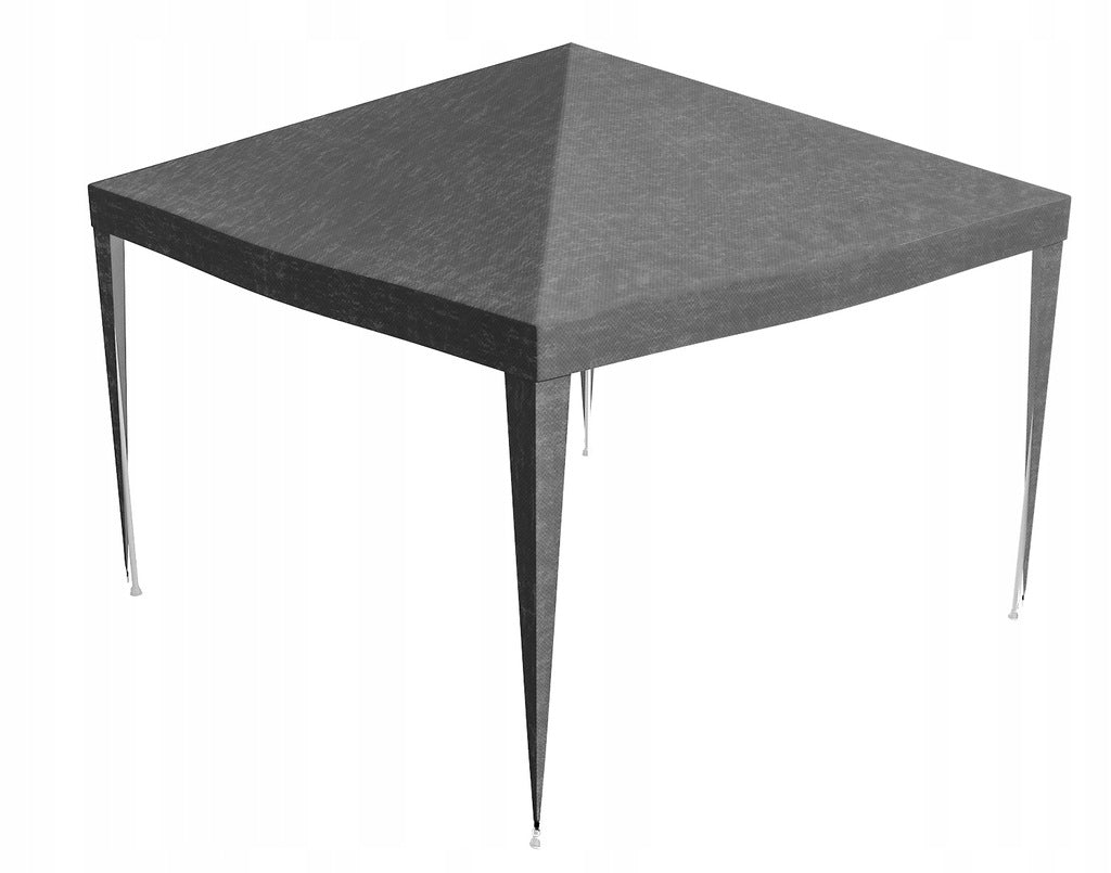 Acoperis pavilion 300x300 cm, PE 100g/mp impermeabil, cu prindere velcro, gri
