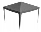 Acoperis pavilion 300x300 cm, PE 100g/mp impermeabil, cu prindere velcro, gri