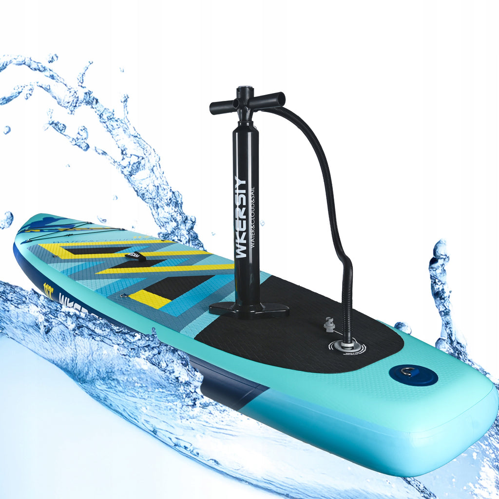 Pompa manuala cu manometru pentru SUP, 15 PSI – dubla actiune, furtun 130 cm