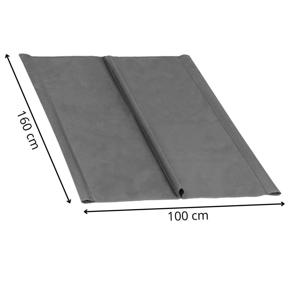 Husa din panza pentru leagan de gradina, 160x100 cm, gri – material impermeabil