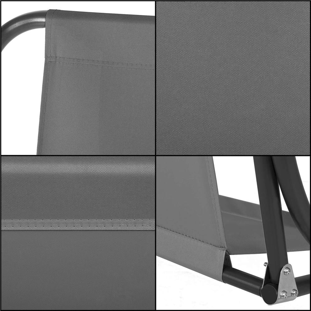 Husa din panza pentru leagan de gradina, 160x100 cm, gri – material impermeabil