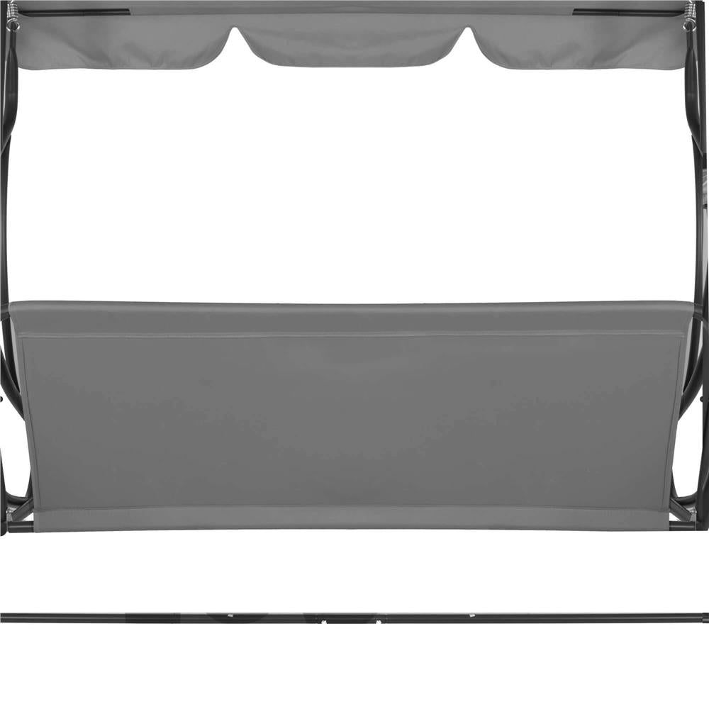 Husa din panza pentru leagan de gradina, 160x100 cm, gri – material impermeabil