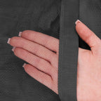 Plasa protectie insecte pentru leagan de gradina, cu fermoar vertical, 165x680 cm, gri