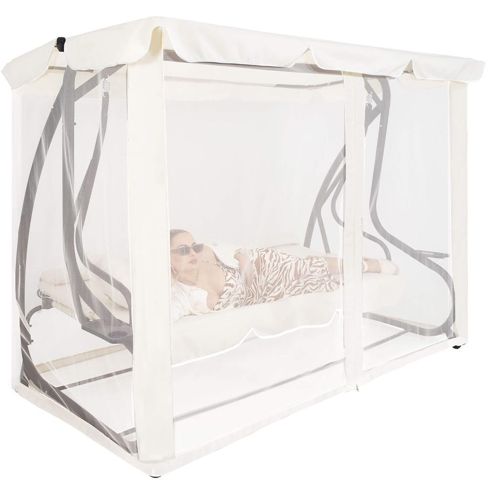 Plasa antiinsecte pentru leagan de gradina, 165x680 cm, bej