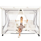 Plasa antiinsecte pentru leagan de gradina, 165x680 cm, bej