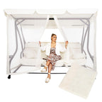 Plasa antiinsecte pentru leagan de gradina, 165x680 cm, bej