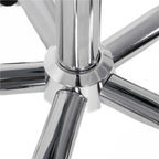 Scaun birou ergonomic, cu sezut din spuma, reglabil pe inaltime, maxim 120 kg, 90x49x48 cm, alb si roz