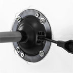 Scaun birou ergonomic, cu sezut din spuma, reglabil pe inaltime, maxim 120 kg, 90x49x48 cm, alb si roz