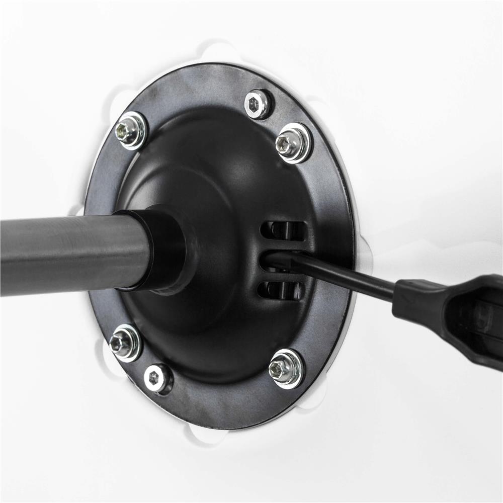 Scaun birou ergonomic, cu sezut din spuma, reglabil pe inaltime, maxim 120 kg, 90x49x48 cm, alb si roz