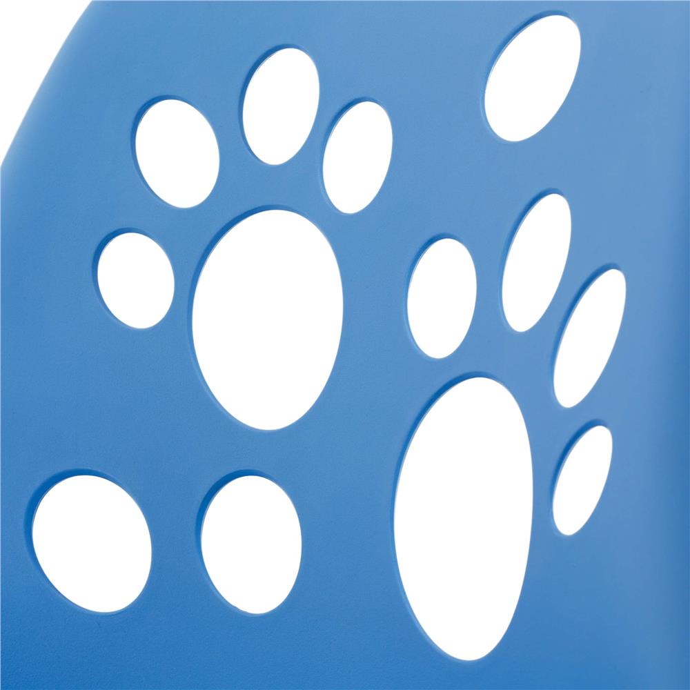 Scaun birou ergonomic, cu sezut din spuma, reglabil pe inaltime, maxim 120 kg, 90x49x48 cm, albastru