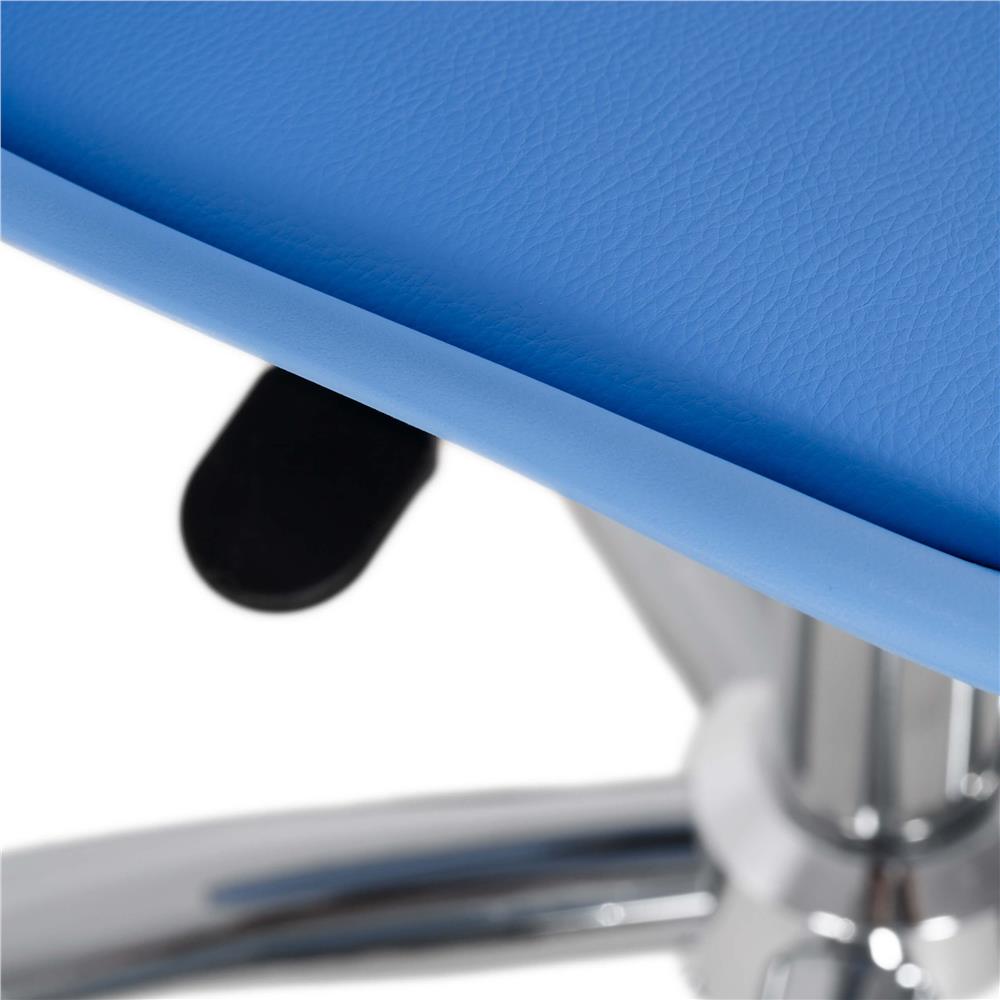 Scaun birou ergonomic, cu sezut din spuma, reglabil pe inaltime, maxim 120 kg, 90x49x48 cm, albastru