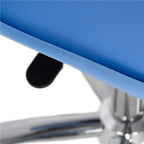 Scaun birou ergonomic, cu sezut din spuma, reglabil pe inaltime, maxim 120 kg, 90x49x48 cm, albastru