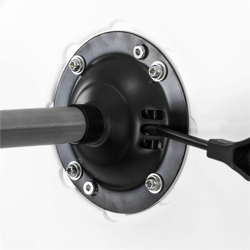 Scaun birou ergonomic, cu sezut din spuma, reglabil pe inaltime, maxim 120 kg, 90x49x48 cm, alb si gri