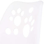 Scaun birou ergonomic, cu sezut din spuma, reglabil pe inaltime, maxim 120 kg, 90x49x48 cm, alb si gri