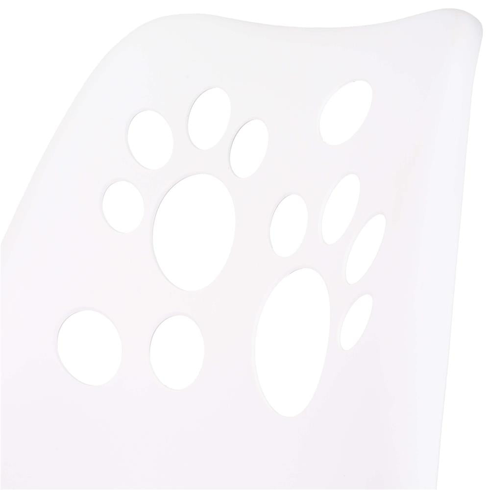 Scaun birou ergonomic, cu sezut din spuma, reglabil pe inaltime, maxim 120 kg, 90x49x48 cm, alb si gri