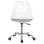 Scaun birou ergonomic, cu sezut din spuma, reglabil pe inaltime, maxim 120 kg, 90x49x48 cm, alb si gri