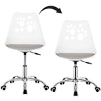 Scaun birou ergonomic, cu sezut din spuma, reglabil pe inaltime, maxim 120 kg, 90x49x48 cm, alb si gri