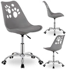 Scaun birou ergonomic, cu sezut din spuma, reglabil pe inaltime, maxim 120 kg, 90x49x48 cm, gri