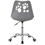 Scaun birou ergonomic, cu sezut din spuma, reglabil pe inaltime, maxim 120 kg, 90x49x48 cm, gri