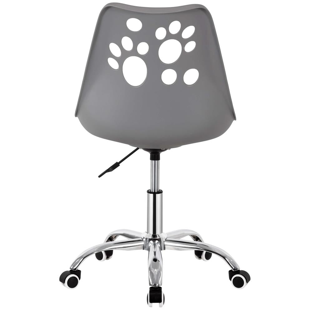 Scaun birou ergonomic, cu sezut din spuma, reglabil pe inaltime, maxim 120 kg, 90x49x48 cm, gri