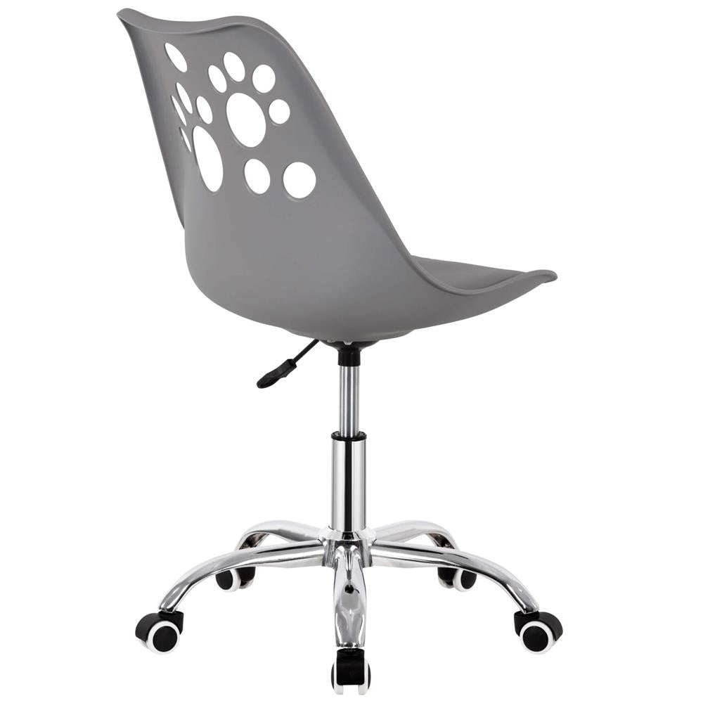 Scaun birou ergonomic, cu sezut din spuma, reglabil pe inaltime, maxim 120 kg, 90x49x48 cm, gri