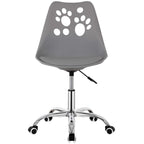 Scaun birou ergonomic, cu sezut din spuma, reglabil pe inaltime, maxim 120 kg, 90x49x48 cm, gri