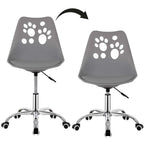 Scaun birou ergonomic, cu sezut din spuma, reglabil pe inaltime, maxim 120 kg, 90x49x48 cm, gri