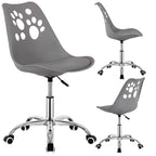 Scaun birou ergonomic, cu sezut din spuma, reglabil pe inaltime, maxim 120 kg, 90x49x48 cm, gri