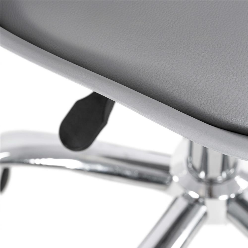 Scaun birou ergonomic, cu sezut din spuma, reglabil pe inaltime, maxim 120 kg, 90x49x48 cm, gri