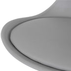 Scaun birou ergonomic, cu sezut din spuma, reglabil pe inaltime, maxim 120 kg, 90x49x48 cm, gri