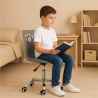 Scaun birou ergonomic, cu sezut din spuma, reglabil pe inaltime, maxim 120 kg, 90x49x48 cm, gri