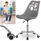 Scaun birou ergonomic, cu sezut din spuma, reglabil pe inaltime, maxim 120 kg, 90x49x48 cm, gri