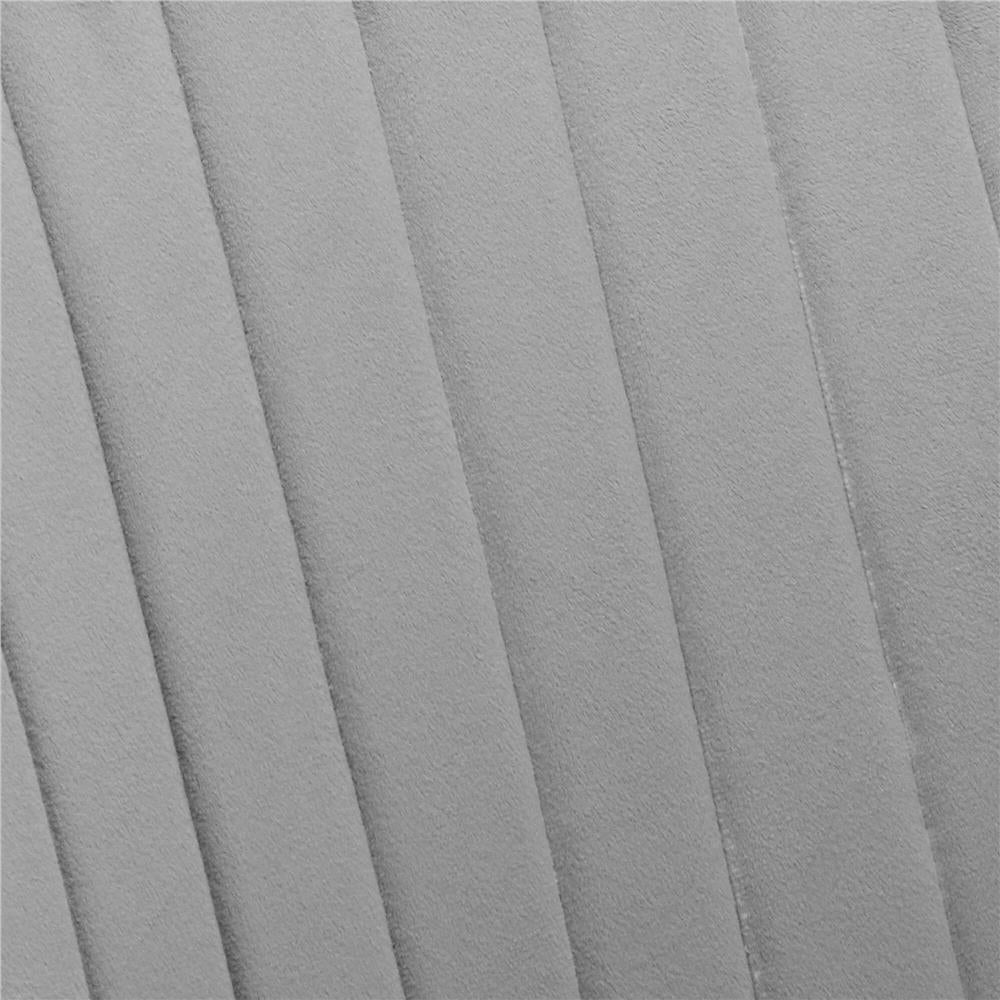 Scaun living tapitat, design modern, catifea, picioare metalice, 85x52x46 cm, gri