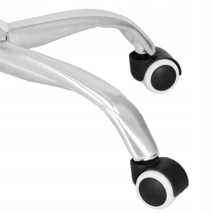 Scaun de birou ergonomic cu reglaj pe inaltime, material tip mesh si ecopiele, 58x60x117 cm, gri