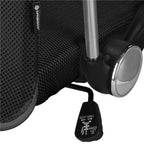 Scaun birou reglabil, ergonomic, cu spatar din microplasa respirabila si baza metalica cromata, 117x58x60 cm, negru