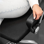 Scaun birou reglabil, ergonomic, cu spatar din microplasa respirabila si baza metalica cromata, 117x58x60 cm, negru