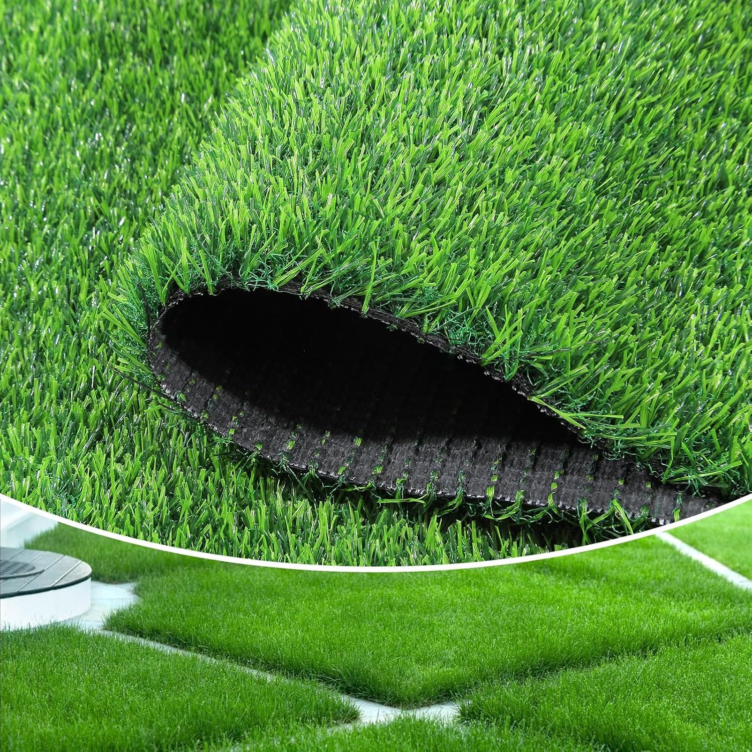 Covor Iarba Artificiala, Tip Gazon, Verde, 30 mm, 10 mp, 200×500 cm