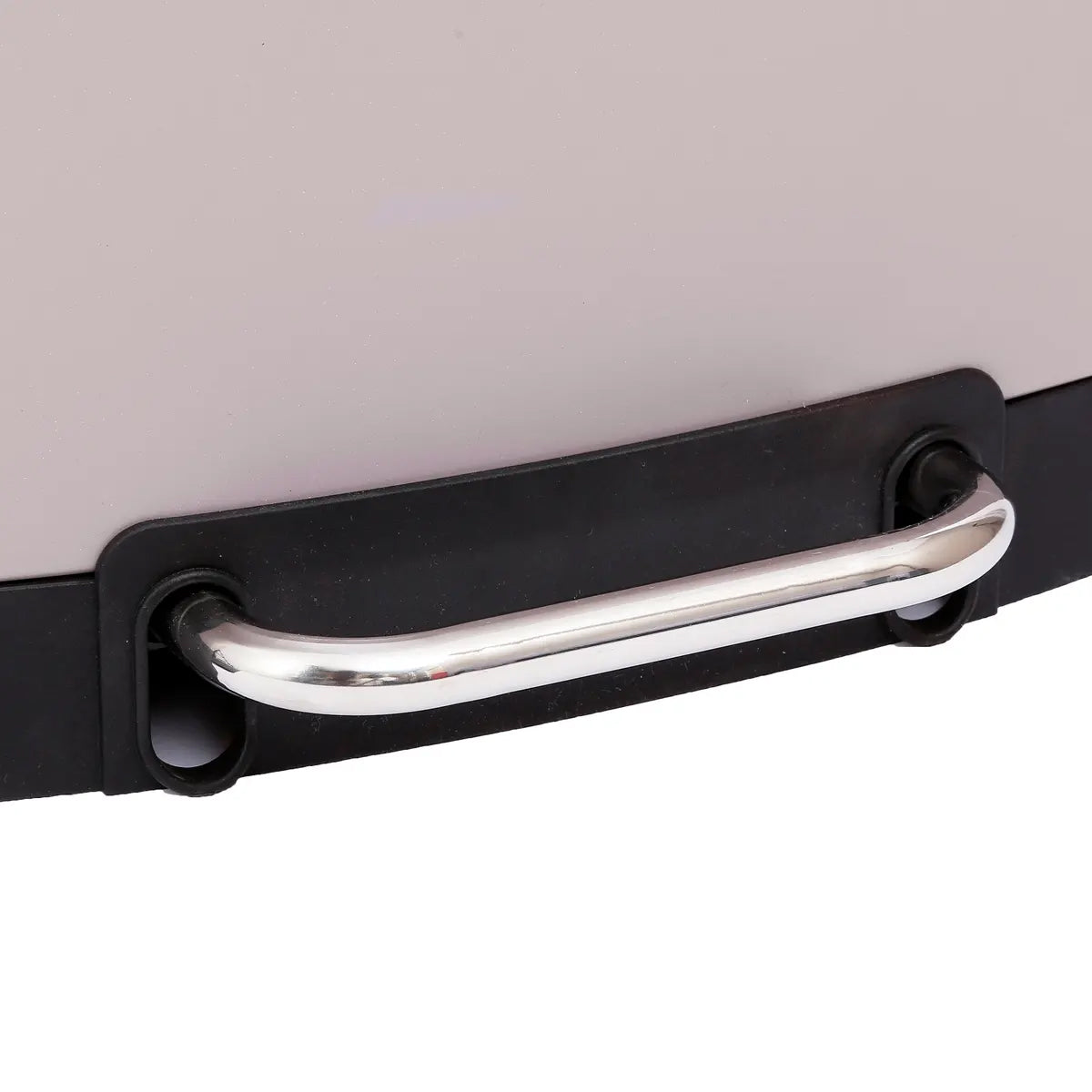 Cos gunoi cu pedala 30L 5Five Ariane, forma rotunda, otel inoxidabil si PP, 34x30,5x61 cm, taupe