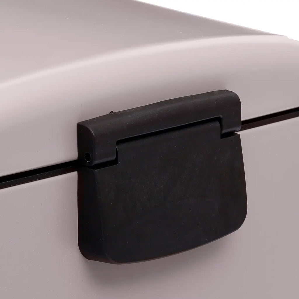 Cos gunoi cu pedala 30L 5Five Ariane, forma rotunda, otel inoxidabil si PP, 34x30,5x61 cm, taupe