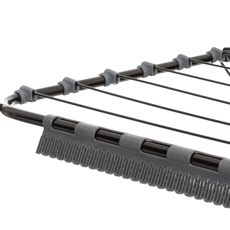 Suport rufe pliabil Atmosphera Mojave cu aripi, otel, 125x60x160 cm, gri