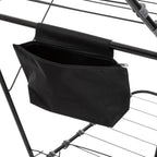 Suport rufe pliabil Atmosphera Mojave cu aripi, otel, 125x60x160 cm, gri