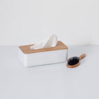 Cutie servetele 5Five Natureo cu capac detasabil, polipropilena, 26x13x9 cm, alb