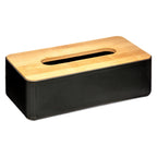 Cutie servetele 5Five Natureo cu capac detasabil, polipropilena, 26x13x9 cm, negru