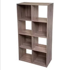 Biblioteca 5Five Mix n'Modul cu 8 compartimente, finisaj natural, 67x32x134 cm, bej