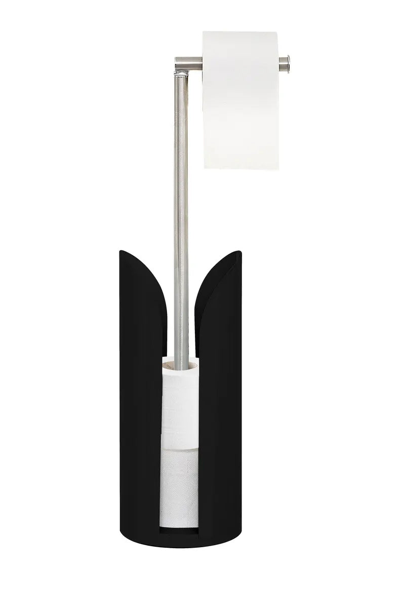 Suport hartie igienica 5Five Colors, otel, 15x60 cm, negru
