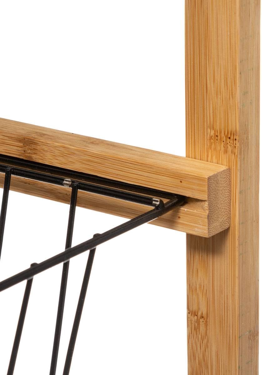 Carucior 5Five Blackwood cu 3 niveluri, bambus si MDF, 41x22x83 cm, natur si negru