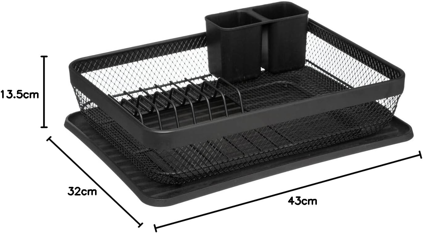 Suport vase 5Five Mayaj cu 1 nivel, otel si plastic, 43x32x13 cm, negru