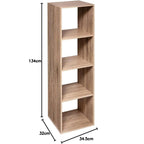 Biblioteca 5Five Mix n'Modul cu 4 compartimente, 35x32x134 cm, bej