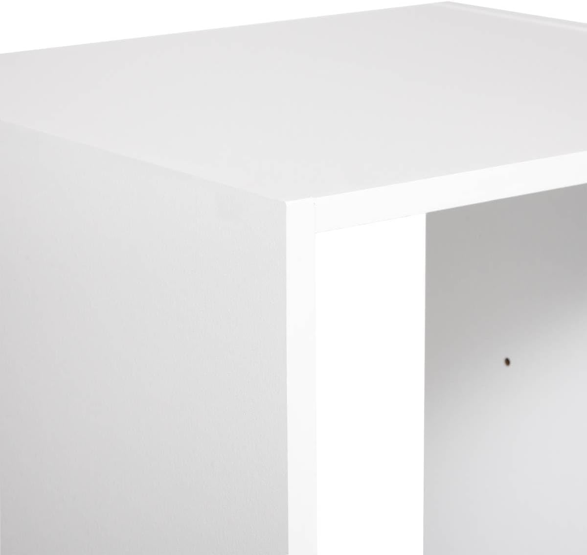 Biblioteca 5Five Mix n'Modul cu 4 compartimente, 35x32x134 cm, alb