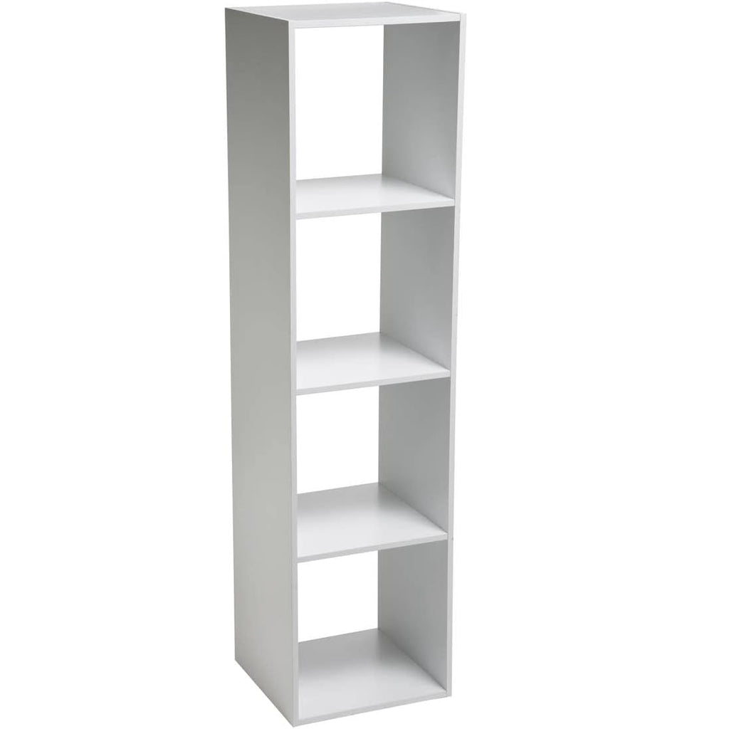 Biblioteca 5Five Mix n'Modul cu 4 compartimente, 35x32x134 cm, alb